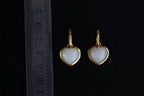 GALET 014 · Suet White — nephrite jade earrings, size reference