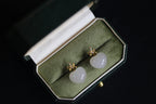 GALET 016 · Lotus Pink — nephrite jade earrings, packaging