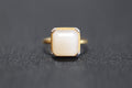 GALET 018 · Lotus Pink — nephrite jade ring, front
