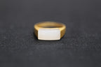 GALET 019 · Lotus Pink — nephrite jade ring, detail