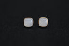 GALET 021 · Suet White — nephrite jade earrings, detail