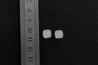 GALET 021 · Suet White — nephrite jade earrings, size reference