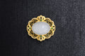 GALET 025 · Suet White — nephrite jade pendant, front