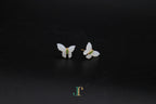 GALET 037 · Suet White — nephrite jade earrings, detail