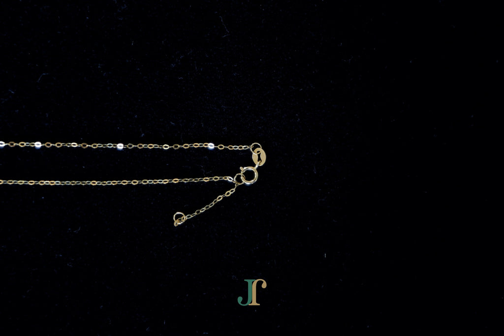 GALET 039 · Golden Green — nephrite jade necklace, clasp and extender