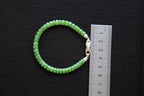 PASTILLE Disc 6×3.5 · Willow Green — nephrite jade pastille bracelet, size reference