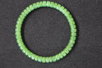 PASTILLE Disc 6×3 · Willow Green 1 — nephrite jade pastille bracelet, front