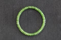 PASTILLE Disc 6×3 · Willow Green 2 — nephrite jade pastille bracelet, front
