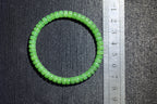 PASTILLE Disc 6×3 · Willow Green 1 — nephrite jade pastille bracelet, size reference