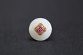 PASTILLE Fluer 20 · Suet White — nephrite jade ring, front
