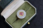 PASTILLE Fluer 20 · Suet White — nephrite jade ring, packaging