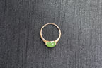 PILLAR Bean 7×7.9 · Willow Green — nephrite jade ring, detail