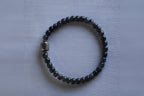 PILLAR Pill 6×5 · Ink Wash — nephrite jade cylinder bracelet, front