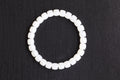 PILLAR Pill 7.8×7.2 · Suet White — nephrite jade cylinder bracelet, front