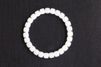 PILLAR Pill 7.8×7.2 · Suet White — nephrite jade cylinder bracelet, front