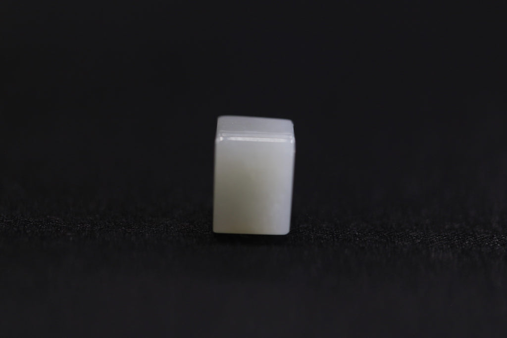PILLAR Pure 12×9.5 · Willow Green — nephrite jade pendant, front