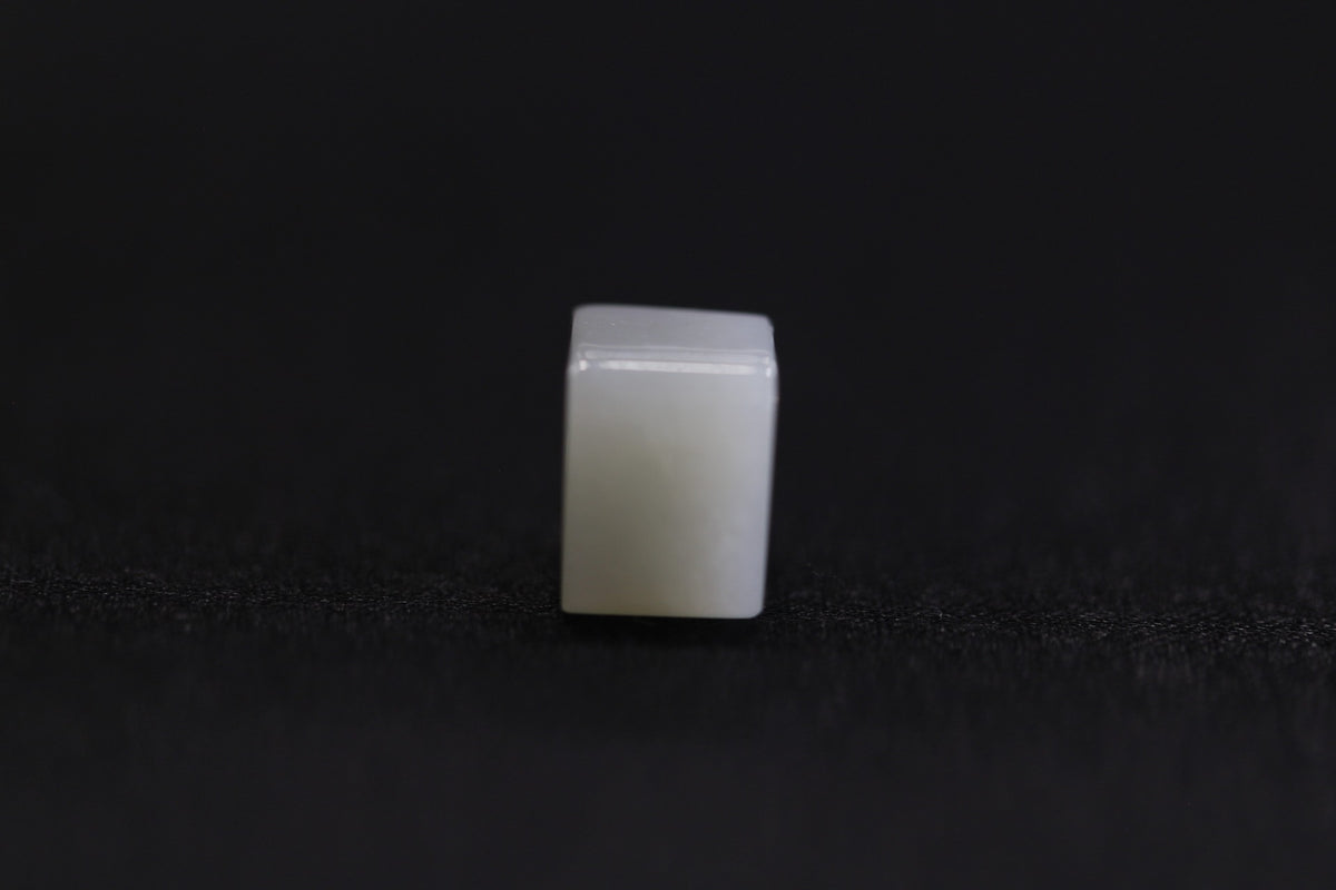 PILLAR Pure 12×9.5 · Willow Green — nephrite jade pendant, front