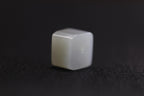 PILLAR Pure 12×9.5 · Willow Green — nephrite jade pendant, angled view