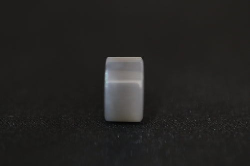 PILLAR Pure 15×9 · Smoky Lilac — nephrite jade pendant, front
