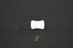 PILLAR Pure 6×12 · Suet White — nephrite jade cylinder necklace, front