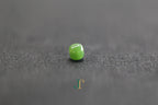 PILLAR Pure 7×6 · Spinach Green — nephrite jade cylinder necklace, close view
