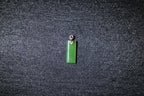 TABULA 007 · Willow Green — nephrite jade pendant, close view
