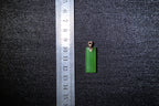 TABULA 007 · Willow Green — nephrite jade pendant, size reference