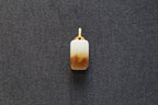 TABULA 010 · Multi-Colour — nephrite jade pendant, front