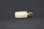TABULA 011 · Multi-Colour — nephrite jade pendant, close view