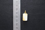 TABULA 011 · Multi-Colour — nephrite jade pendant, size reference