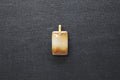 TABULA 013 · Multi-Colour — nephrite jade pendant, front