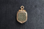 TABULA 014 · Willow Green — nephrite jade pendant, back view