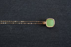 TABULA 015 · Willow Green — nephrite jade necklace, detail