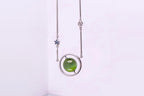 URANIA Planet · Cat's Eye — nephrite jade necklace, front